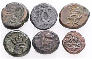 Samling inkl. 2 kas 1667. (6)