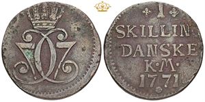 Skilling 1771, fejlmønt