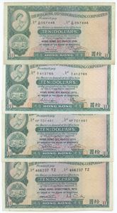 10 Dollars 1972-1981, 4 pcs. (4)