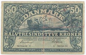 50 kroner 1941 C, nr. 3676632