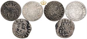 2 skilling 1675, 1676, 1695. (3)