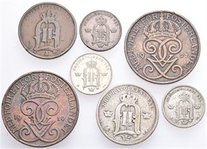 2, 5, 10 og 50 öre. (7)