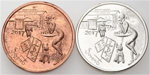 1 Fed 2017, kobber, sølv. (2)