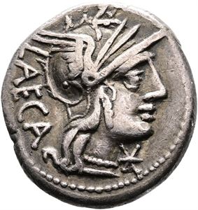 M. Porcius Leaca, 125 BC, AR Denarius