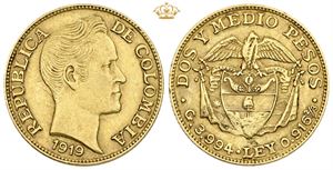 2 1/2 Pesos 1919
